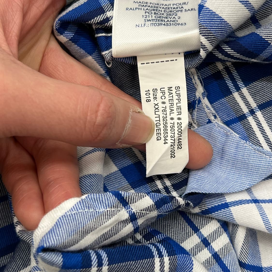 챕스 랄프로렌 체크셔츠 r2199 상품이미지7