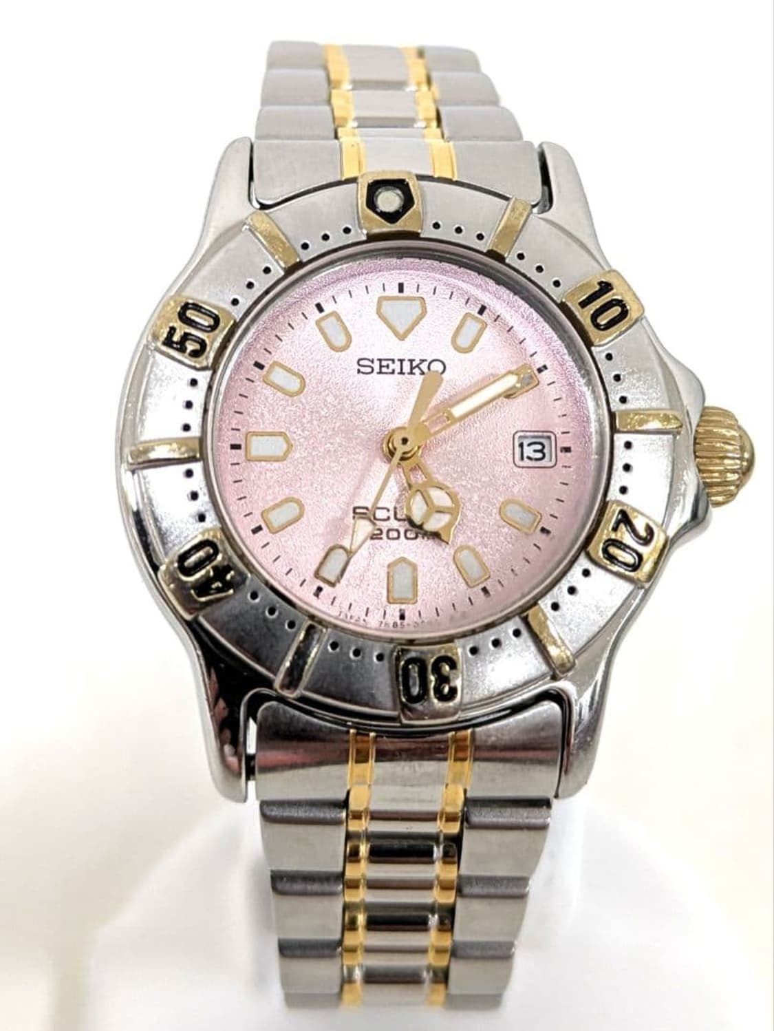 90s scuba pink dial ladies mini diver 상품이미지1