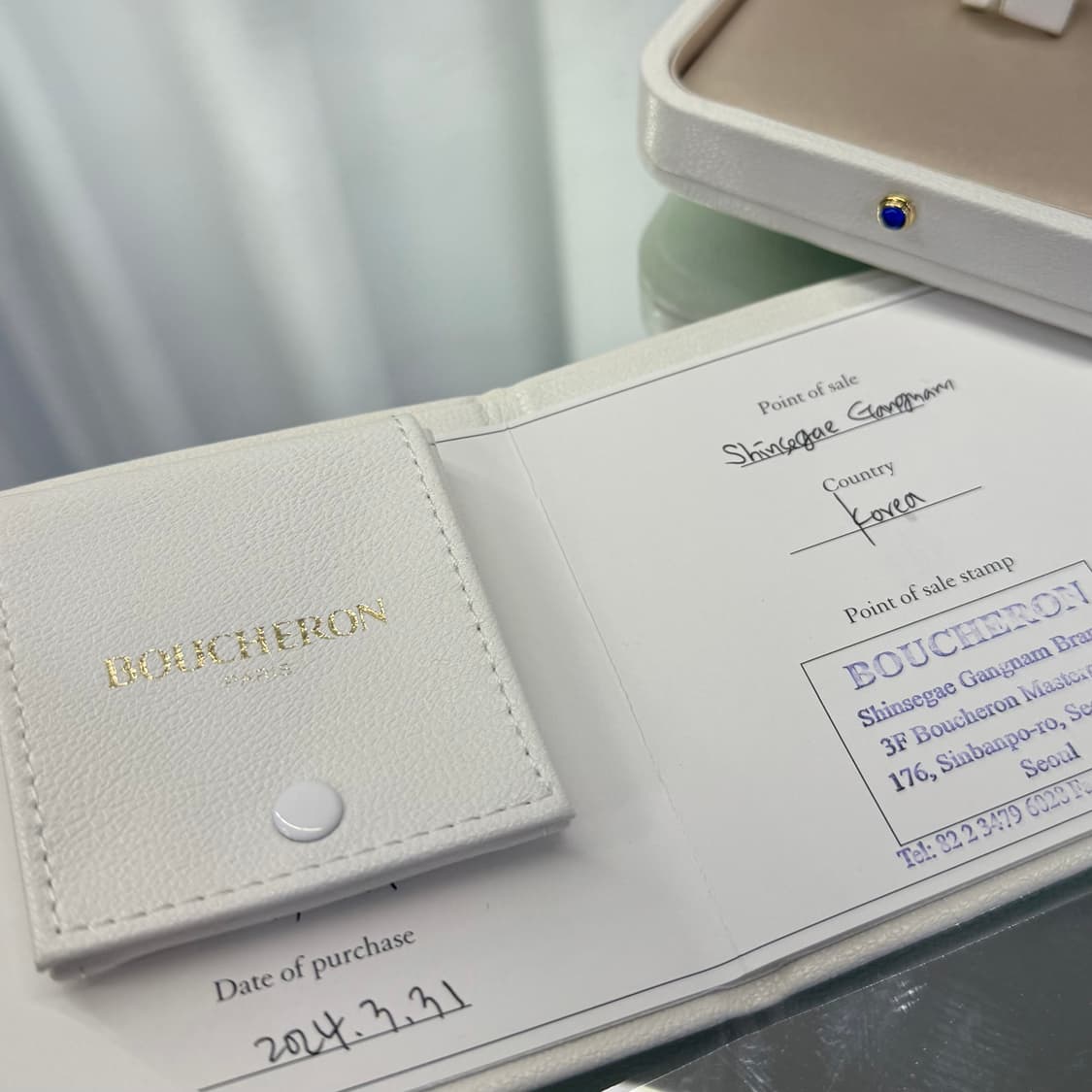 [정품] 부쉐론 콰트로 블랙 에디션 웨딩 밴드 라지 모델 상품이미지6