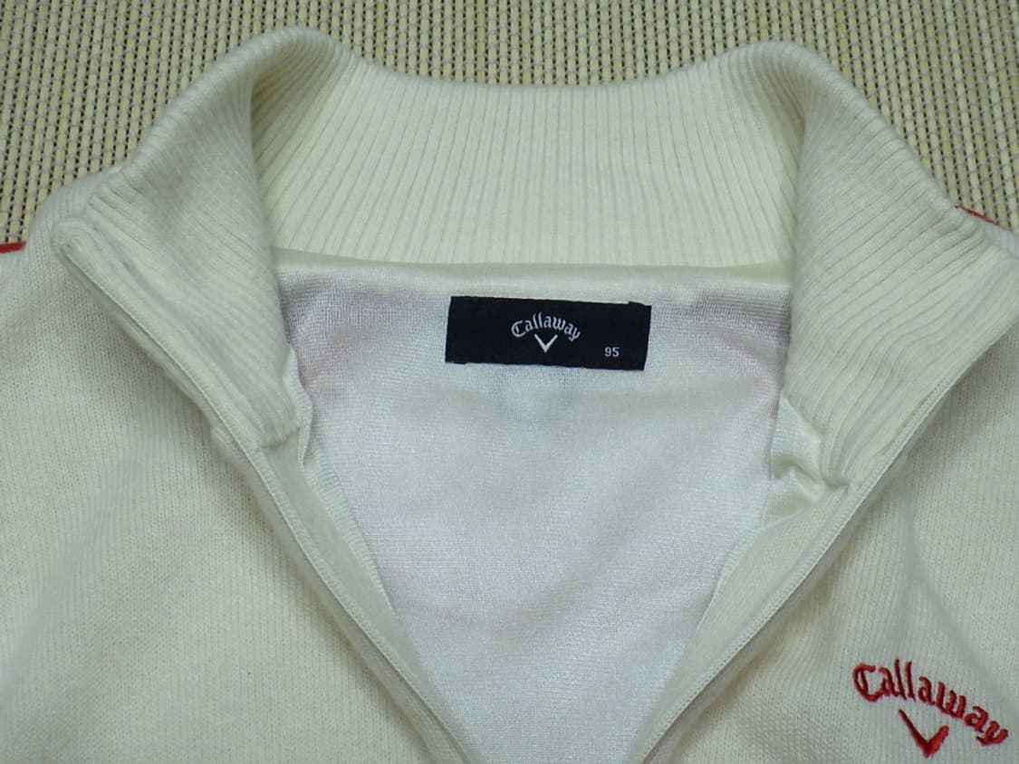 (95size) 캘러웨이 여성 터틀넥 반집업 방풍 니트 상품이미지8