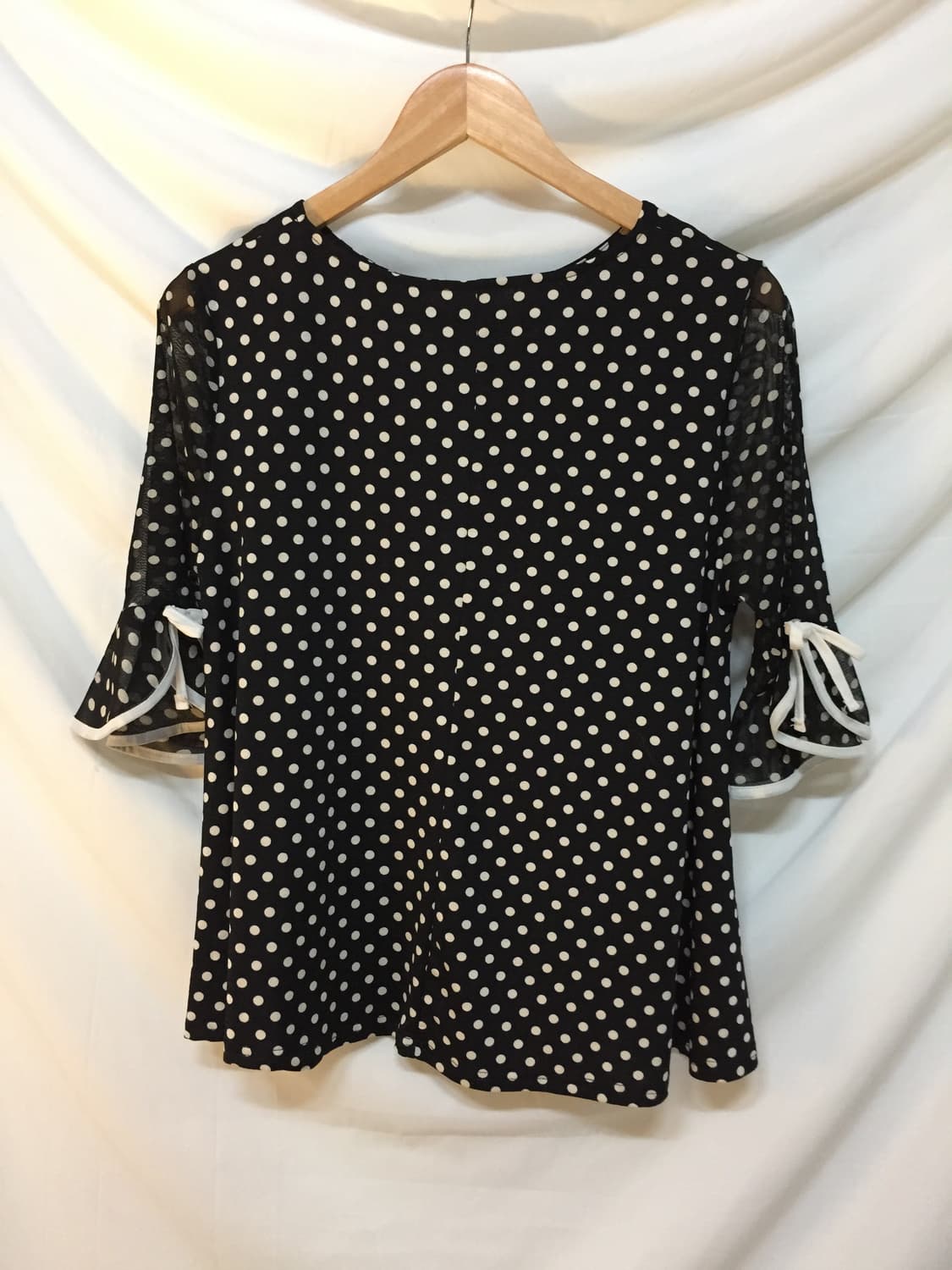 도트 리본 블라우스 상품이미지4
