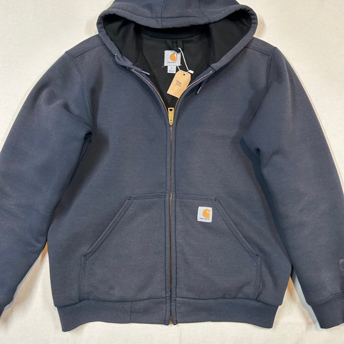S) 칼하트 레인디펜더 워크웨어 써멀 후드집업 네이비 T82 상품이미지2