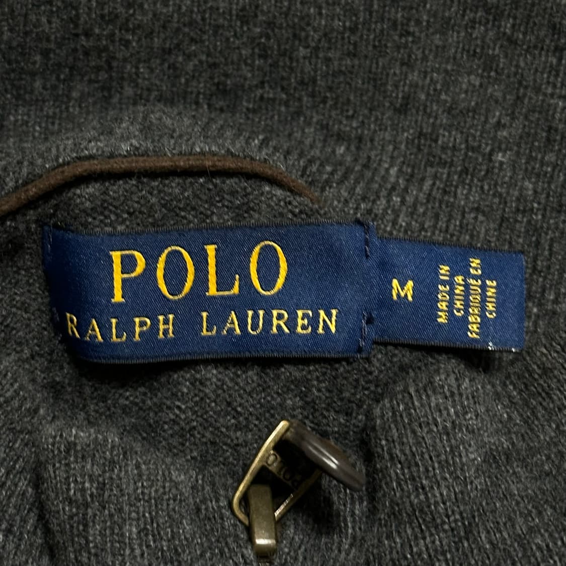 M 폴로랄프로렌 그레이 반집업 니트  상품이미지4