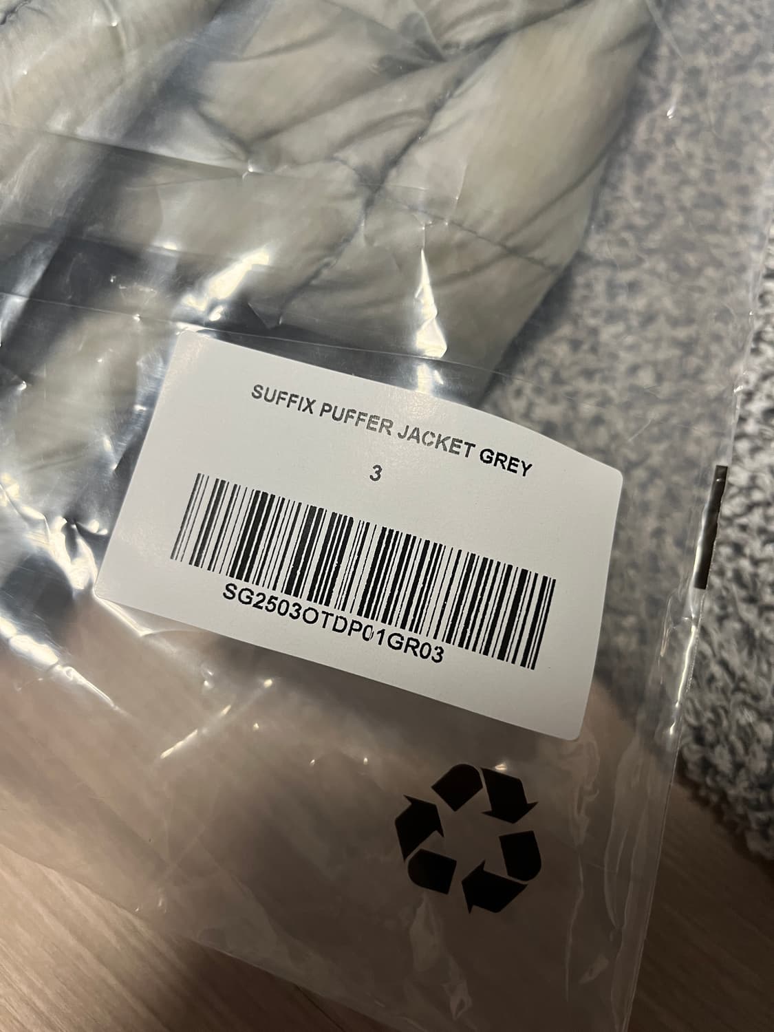 [3] 산산기어 서픽스 푸퍼 자켓 25fw 그레이 상품이미지3