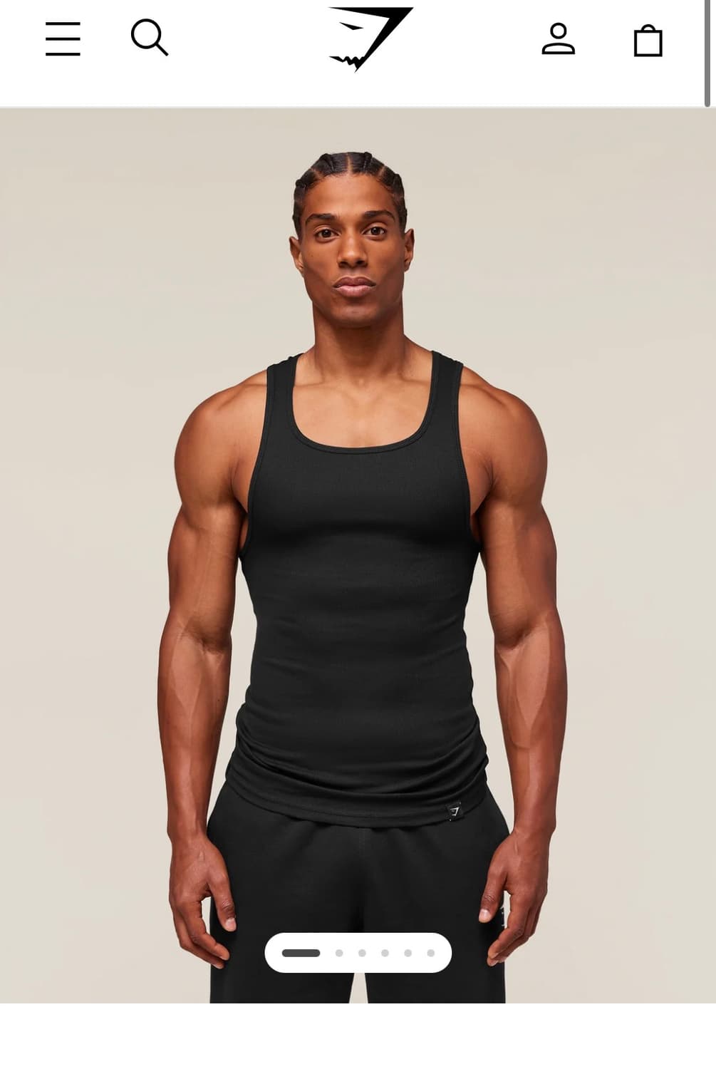 짐샤크 RIBBED TANK 3 PACK 탱크탑 나시 상품이미지1