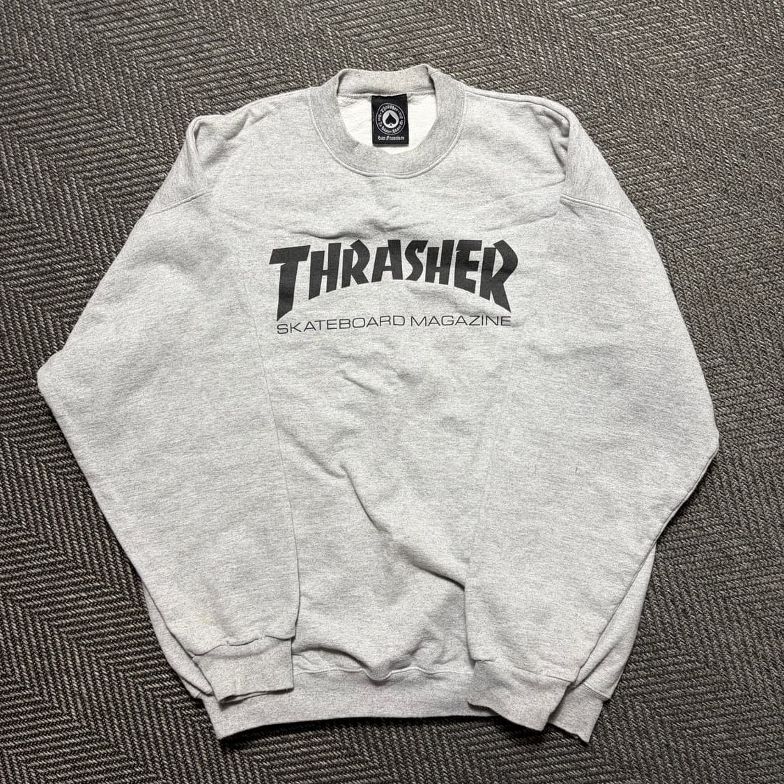 트레셔 스케이트보드 맨투맨 그레이(L) 상품이미지1