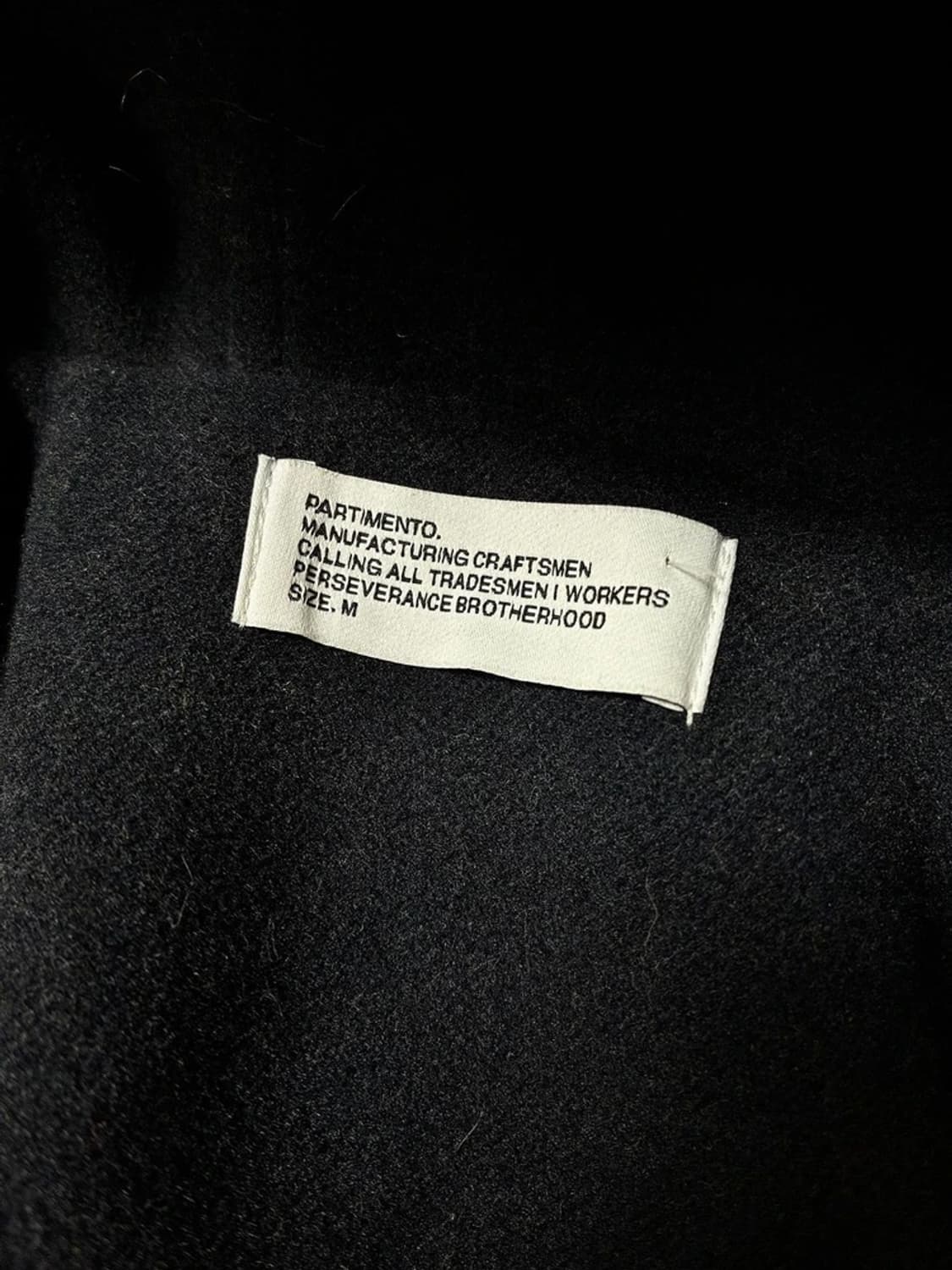 파르티멘토 22FW 멜톤 더플 롱 코트 PN6339    상품이미지5