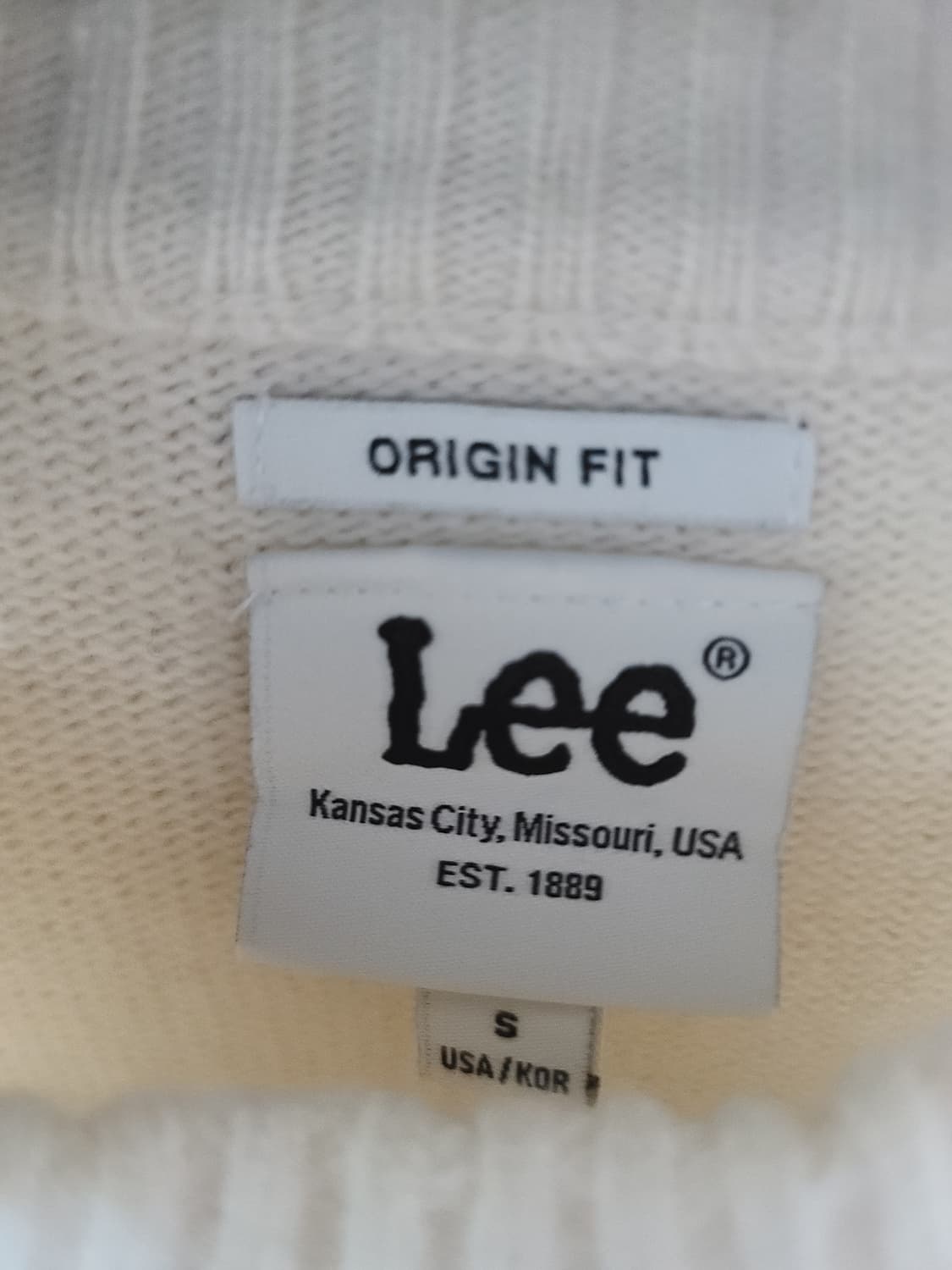 Lee 빅트위치 로고 니트 상품이미지5