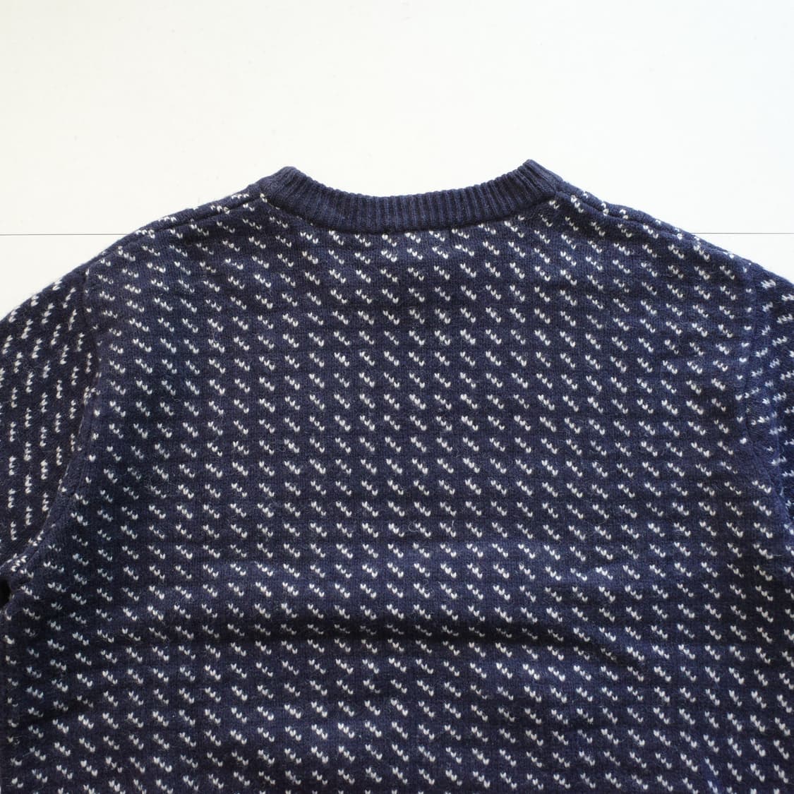 90s 엘엘빈 버드아이 램스울 니트 (M) 상품이미지7