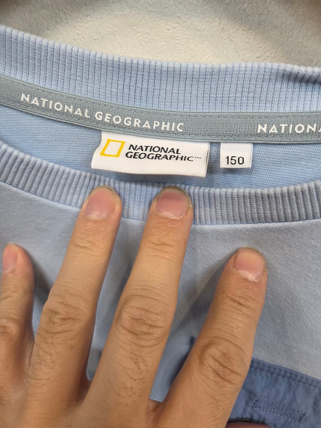 내셔널지오그래픽 주니어 우븐포켓 맨투맨 150 상품이미지4