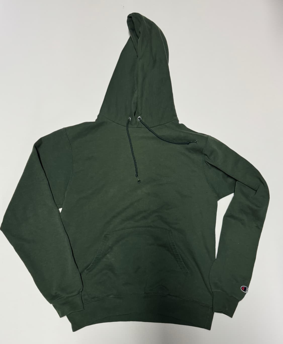 여성 챔피온 트레이닝 기모 그린 후드티 S 상품이미지1