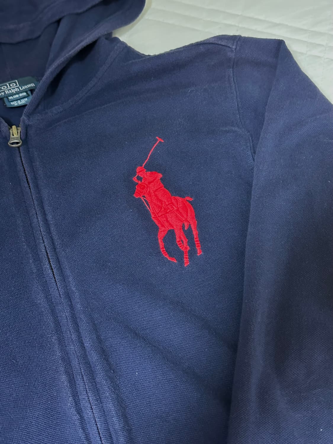 폴로 랄프로렌 빅포니 네이비 후드집업 상품이미지2