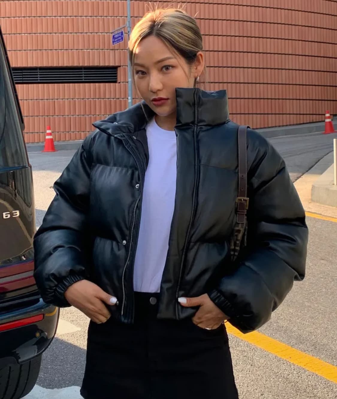 블랙업 마론디 레더 패딩 메이드 패딩 상품이미지5