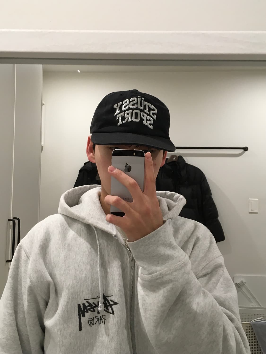 스투시 미드 뎁스 스포츠 스냅백 블랙 상품이미지1