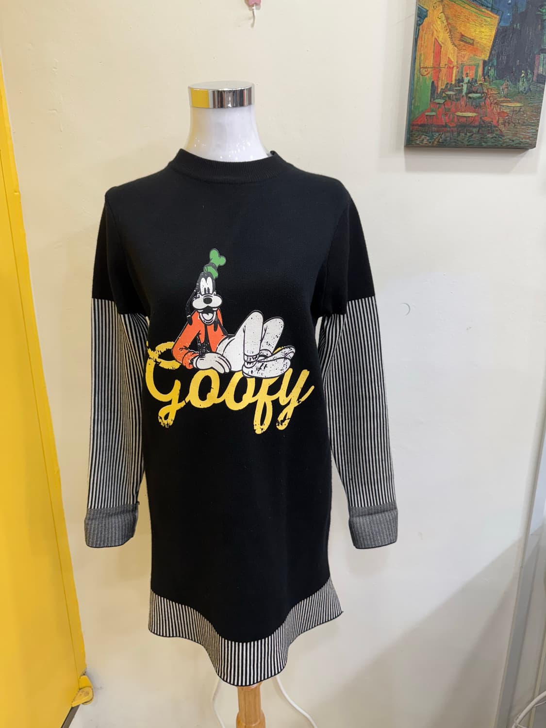 vtg 구피(Goofy) 프린팅 니트 원피스 상품이미지1