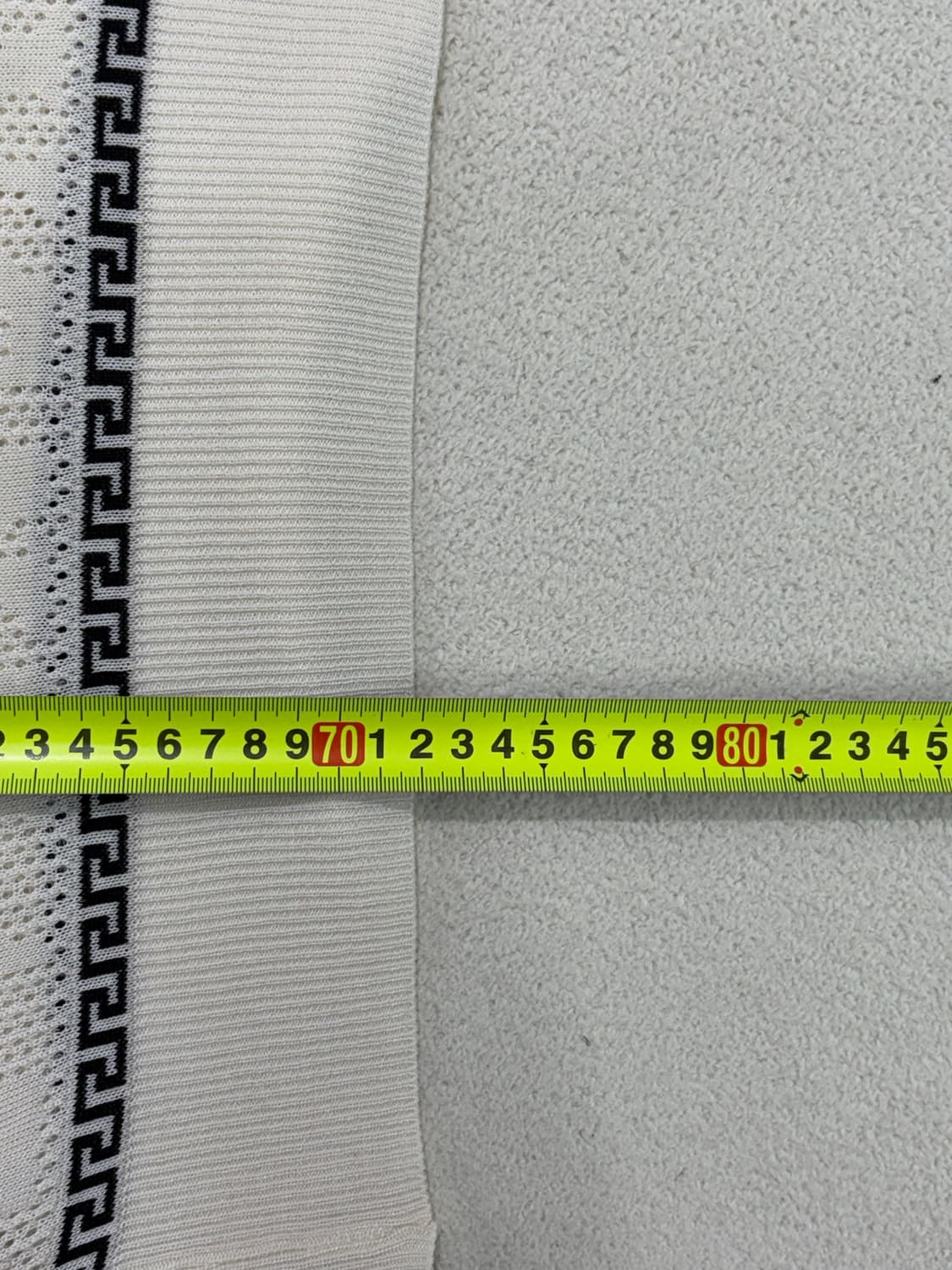 베르사체 메쉬 레터링 니트 화이트 L 상품이미지4