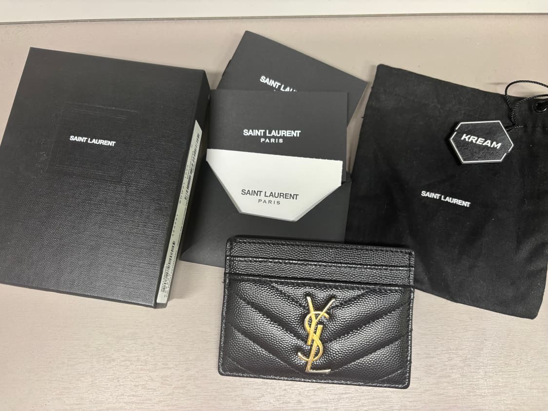 입생로랑 금장 카드지갑 풀박스 상품이미지1