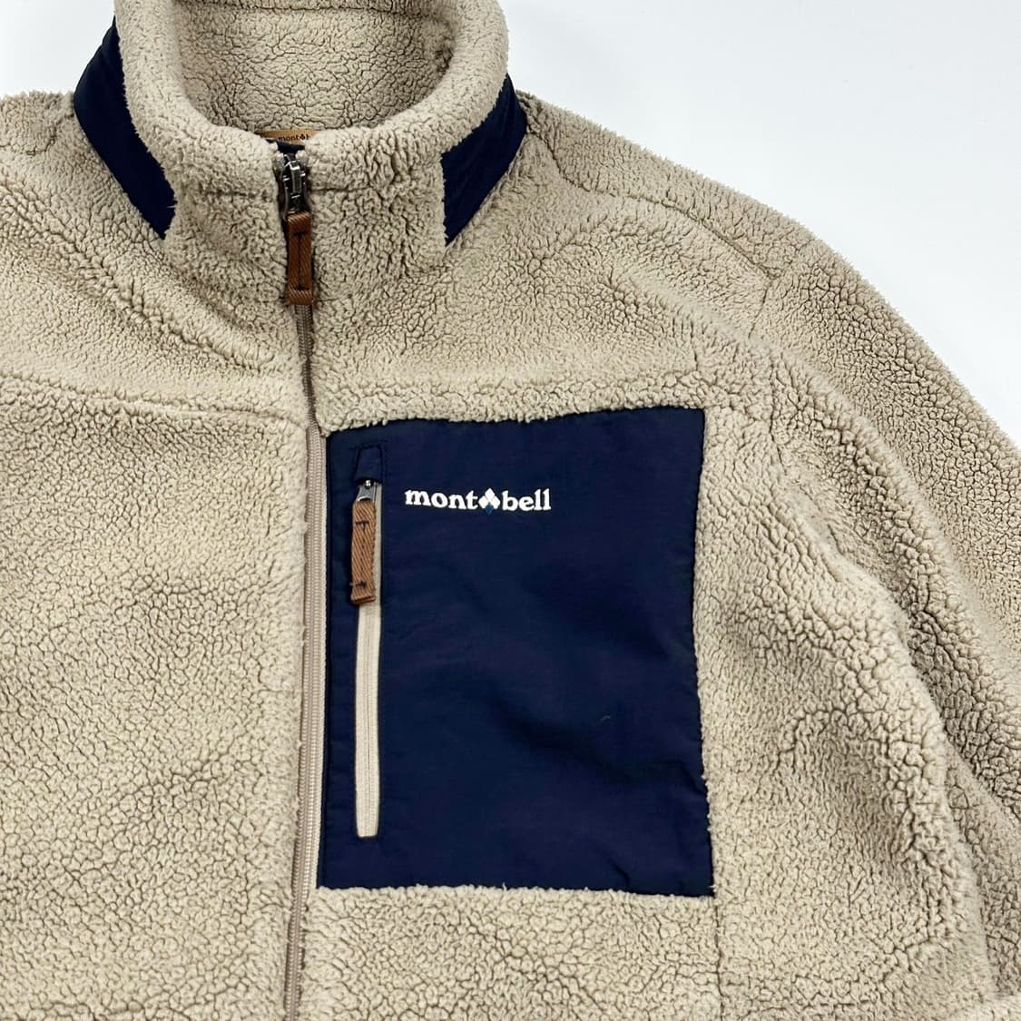 몽벨 마운틴 베이지 포켓 후리스 자켓 (M) 상품이미지3