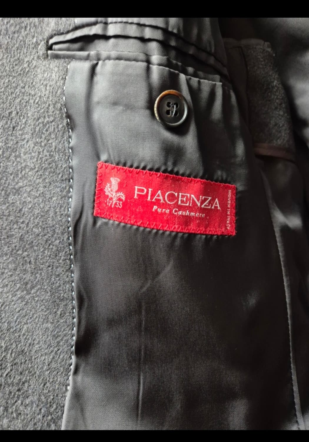 캠브리지 남성 캐시미어 100%  코트 이태리 PIACENZA(피아젠자) 상품이미지2