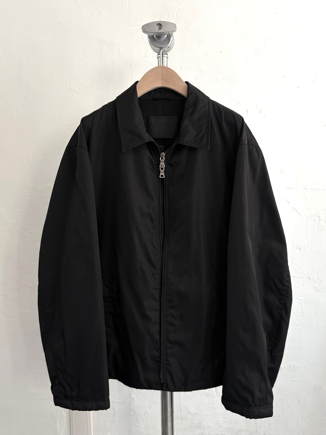 Prada 프라다 블랙 나일론 블루종 자켓 상품이미지6