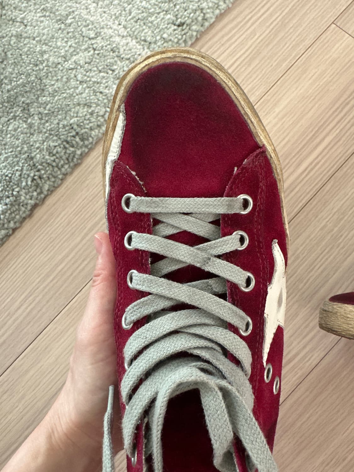 🍒 [판매] 골든구스 프란시 스웨이드 레드 (GGDB Francy) 상품이미지5