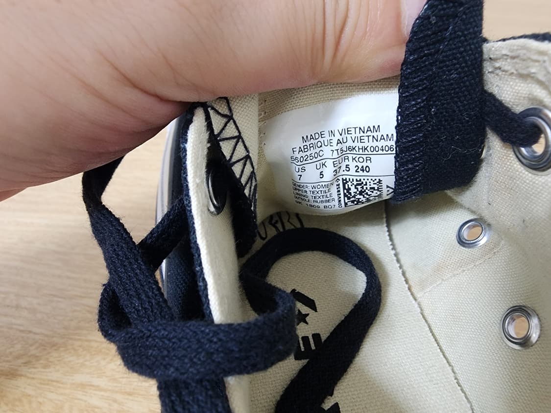 (240mm)컨버스 척테일러 올스타 리프트 캔버스 블랙 로우 상품이미지6