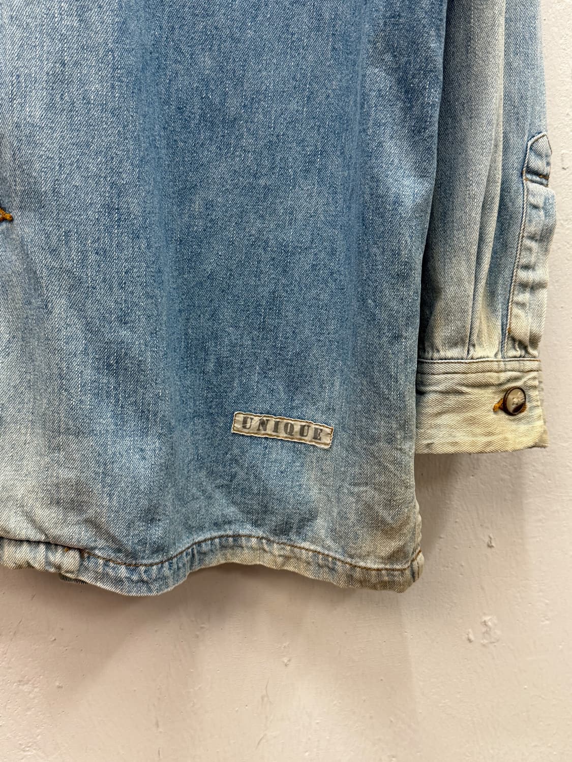 XL) Old UNIQLO Denim Coverall Shirt Jack 상품이미지4