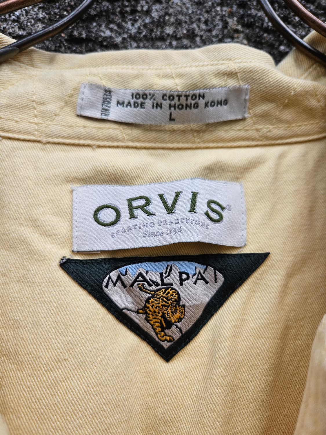 Orvis 오르비스 헤비코튼 풀오버 셔츠 (105, 빈티지 옐로우)
 상품이미지4