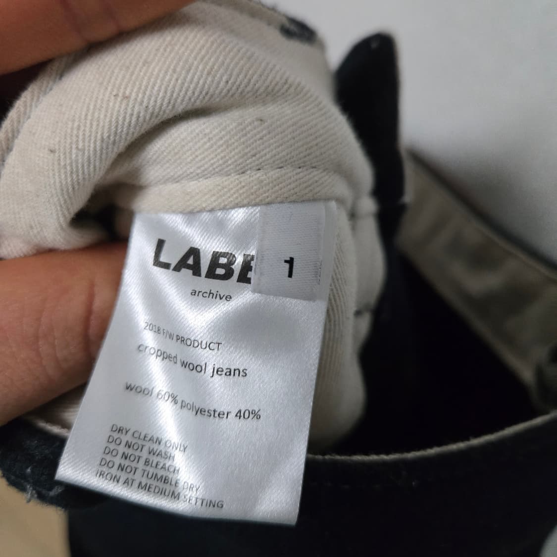 라벨아카이브 크롭 울 진 / 여성 팬츠/여성 바지  상품이미지3