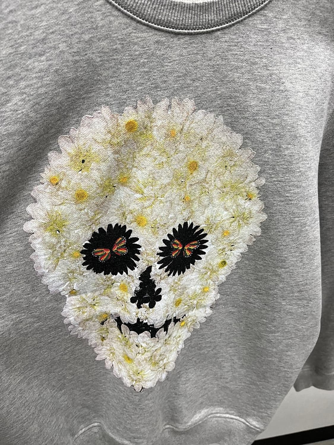 100-105) 디젤 스컬플라워 맨투맨  상품이미지2