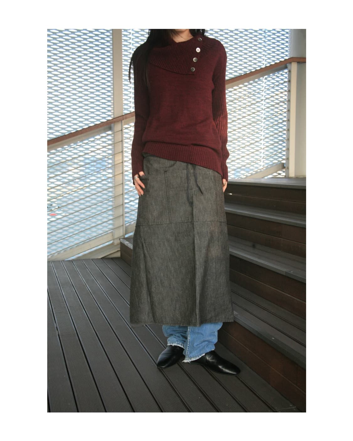 2000ss Denim Apron 상품이미지3