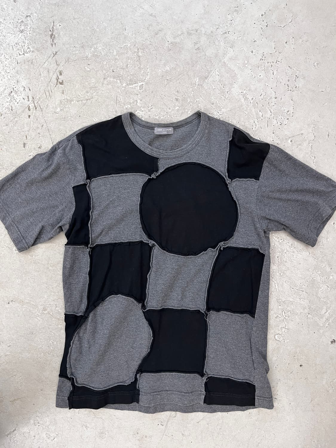 ad 2002 패치워크 하프 티셔츠 상품이미지1