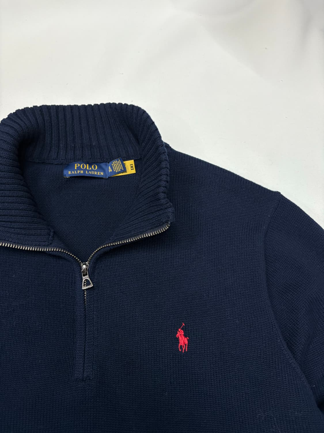 폴로 랄프로렌 코튼 반집업 니트 상품이미지6