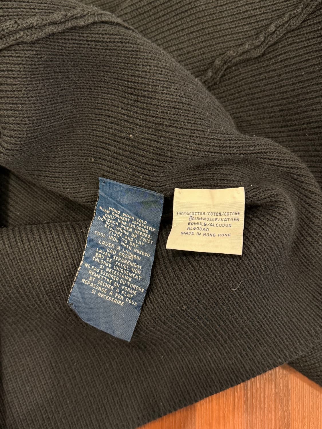 Polo RL 폴로 랄프로렌 하프넥 쿼터 집업 니트 (Black) 상품이미지10