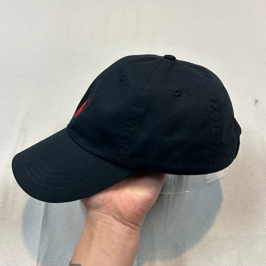 폴로 랄프로렌 아이코닉 치노 볼캡 모자 신형 큐알탭 블랙 상품이미지3