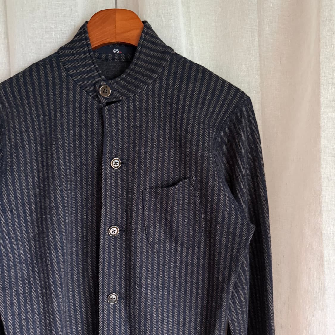 45RPM 스탠드 카라 니트 자켓 상품이미지2