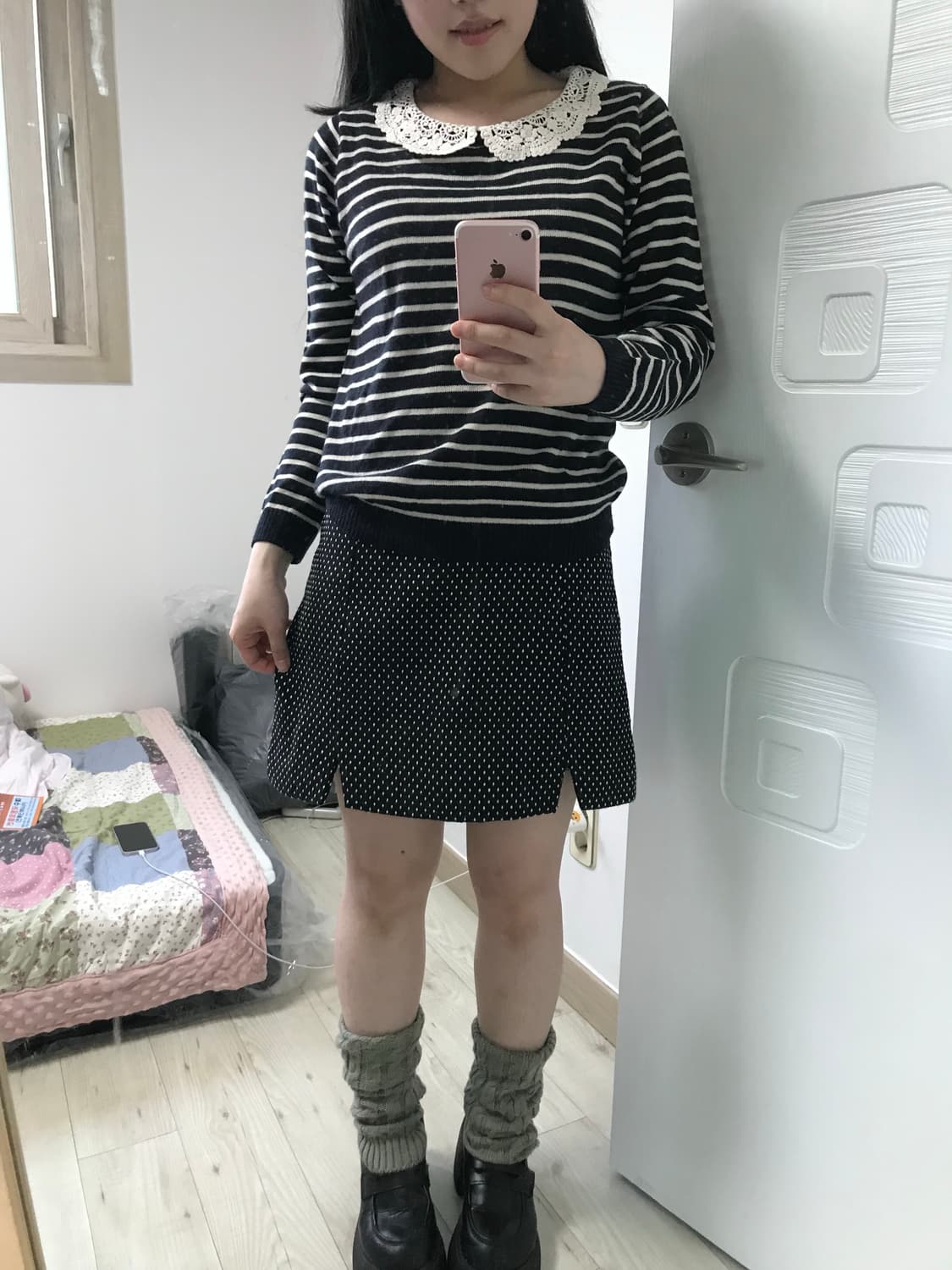 dot short daliy skirt 상품이미지1