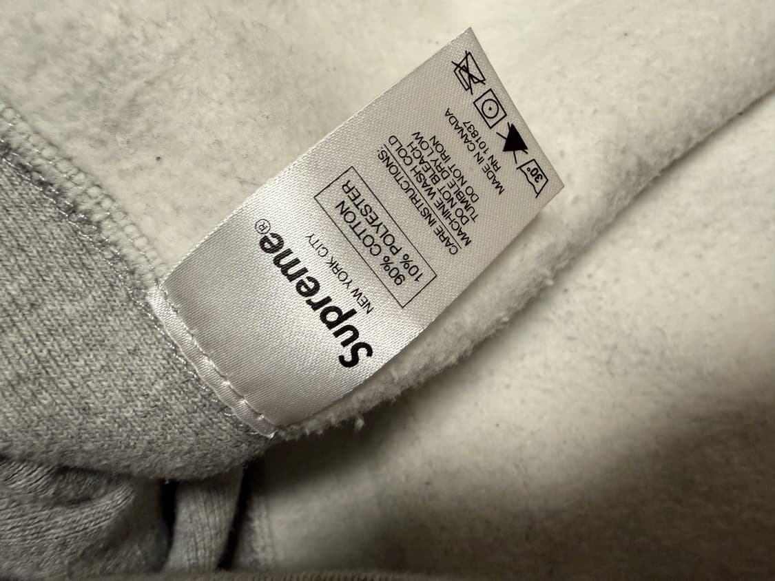 슈프림 박스로고 후드 회빨 L 상품이미지6