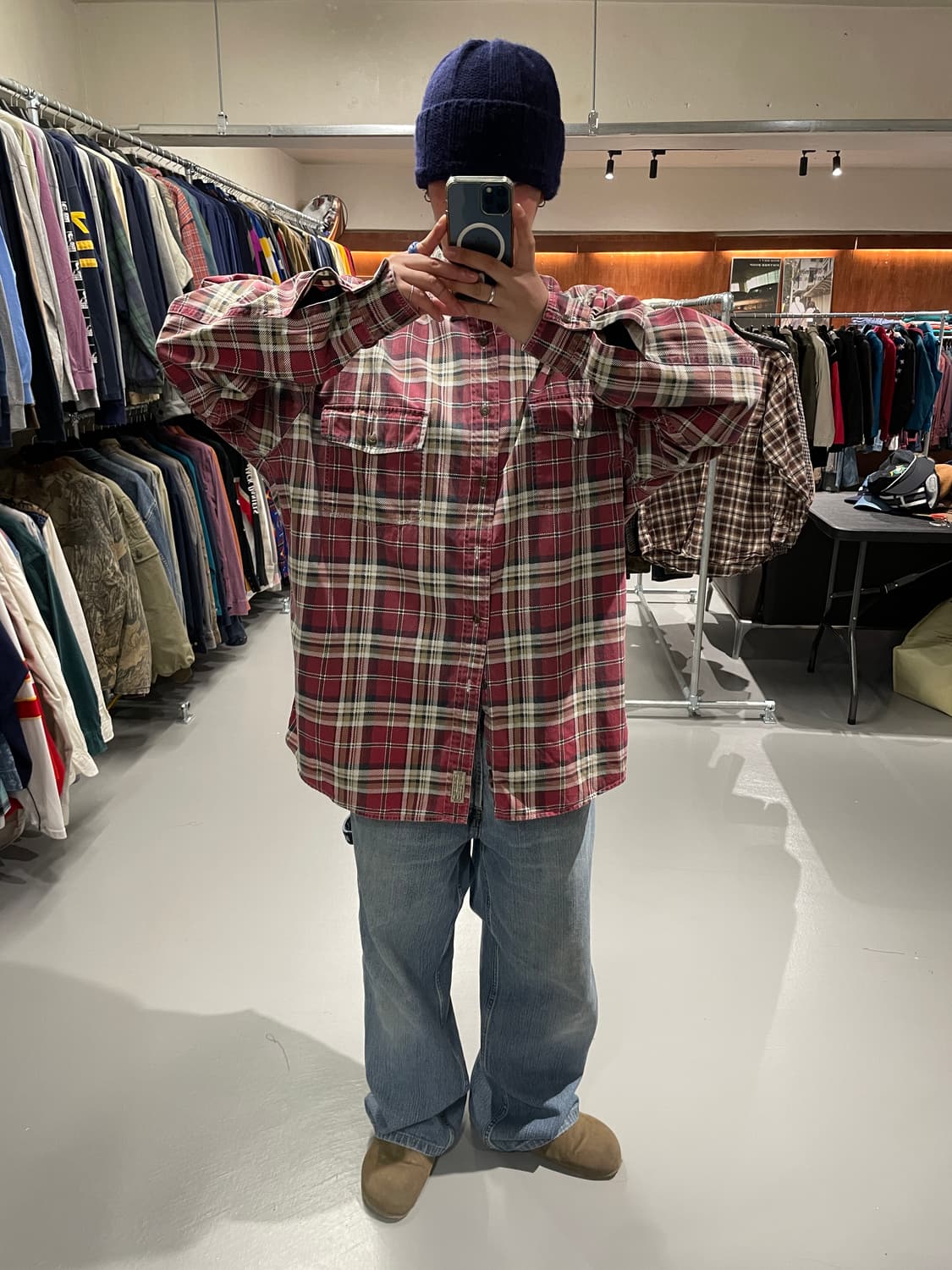 90s 아베크롬비 헤비코튼 셔츠 상품이미지3