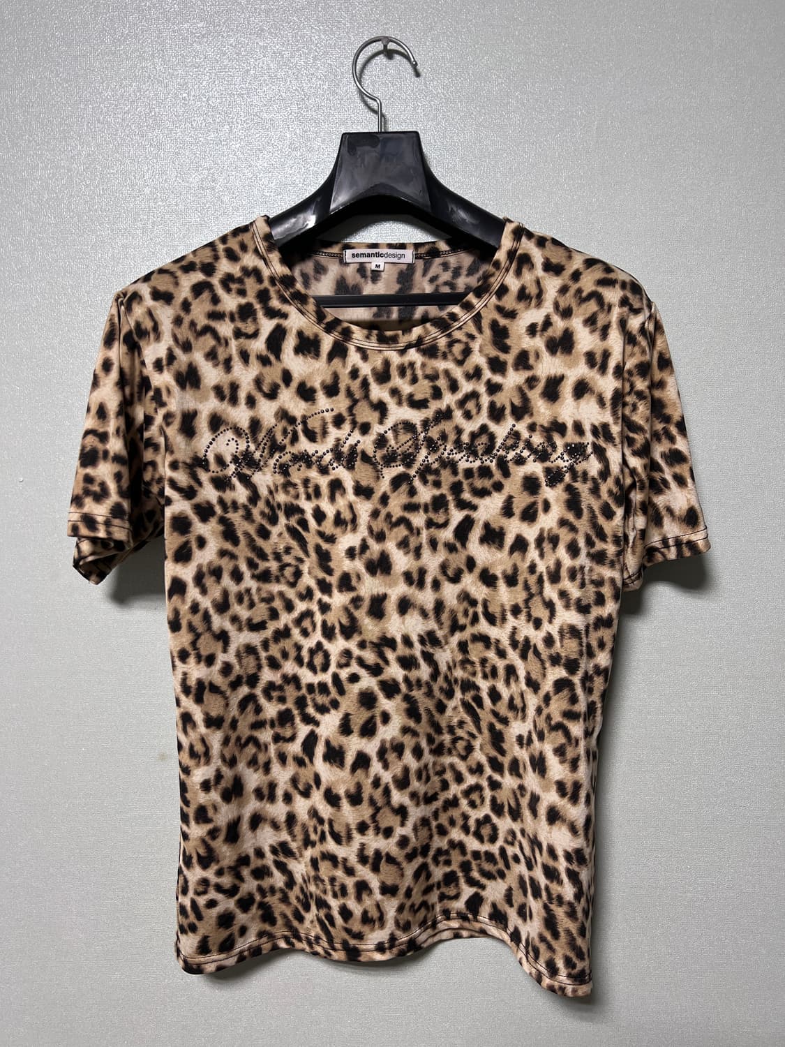 Semantic design leopard t shirts vkei  상품이미지1