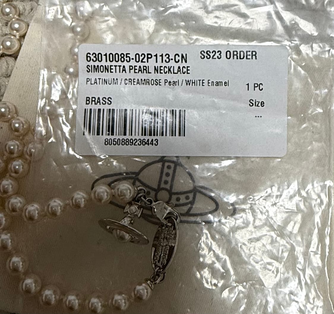비비안웨스트우드 진주 목걸이 simonetta pearl necklace 상품이미지4