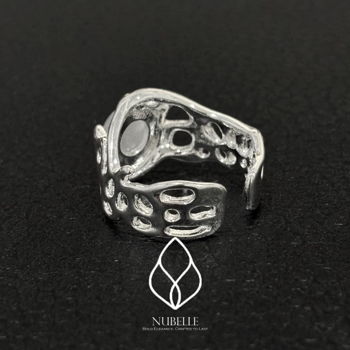 🌗 Onyx net ring / 오닉트 네트 925실버 반지 상품이미지9