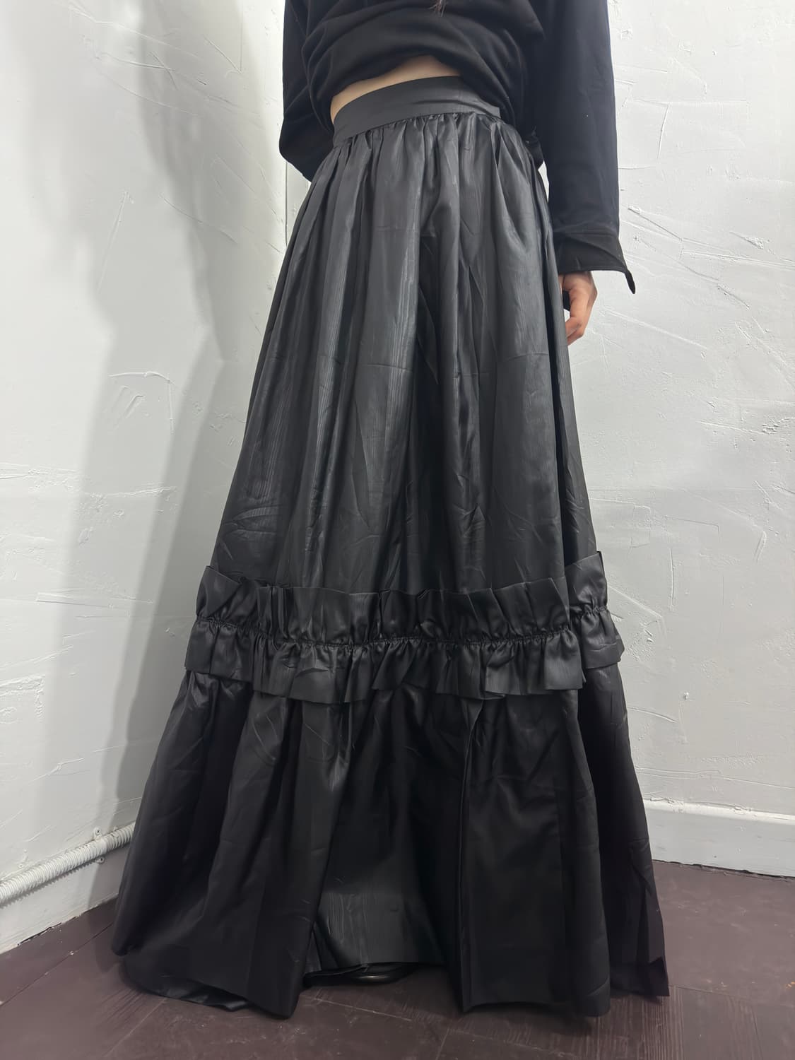 frill detail maxi skirt 상품이미지3