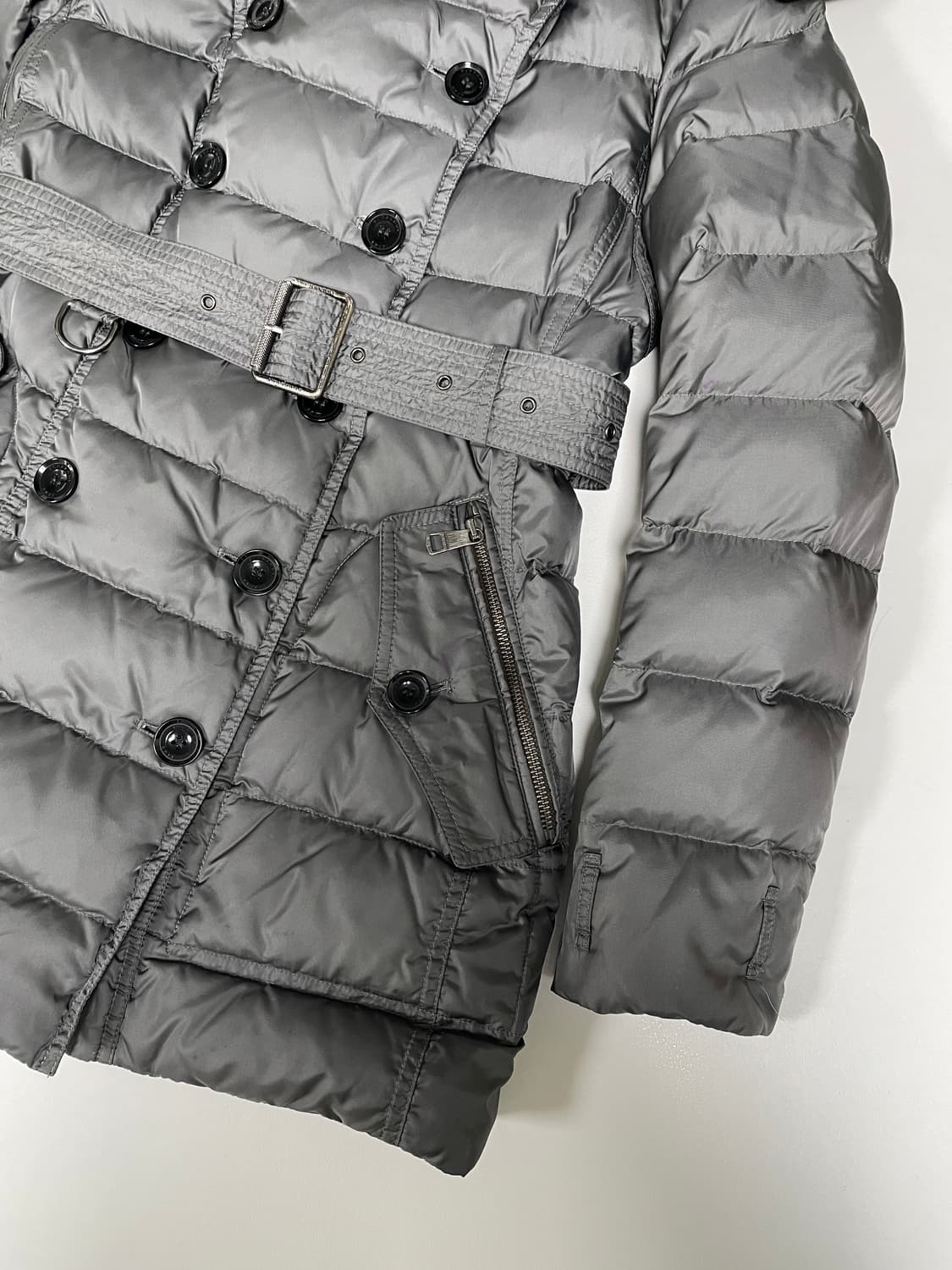 [M] 버버리 브릿 더블 브레스트 덕 다운 여성 패딩 코트 상품이미지6