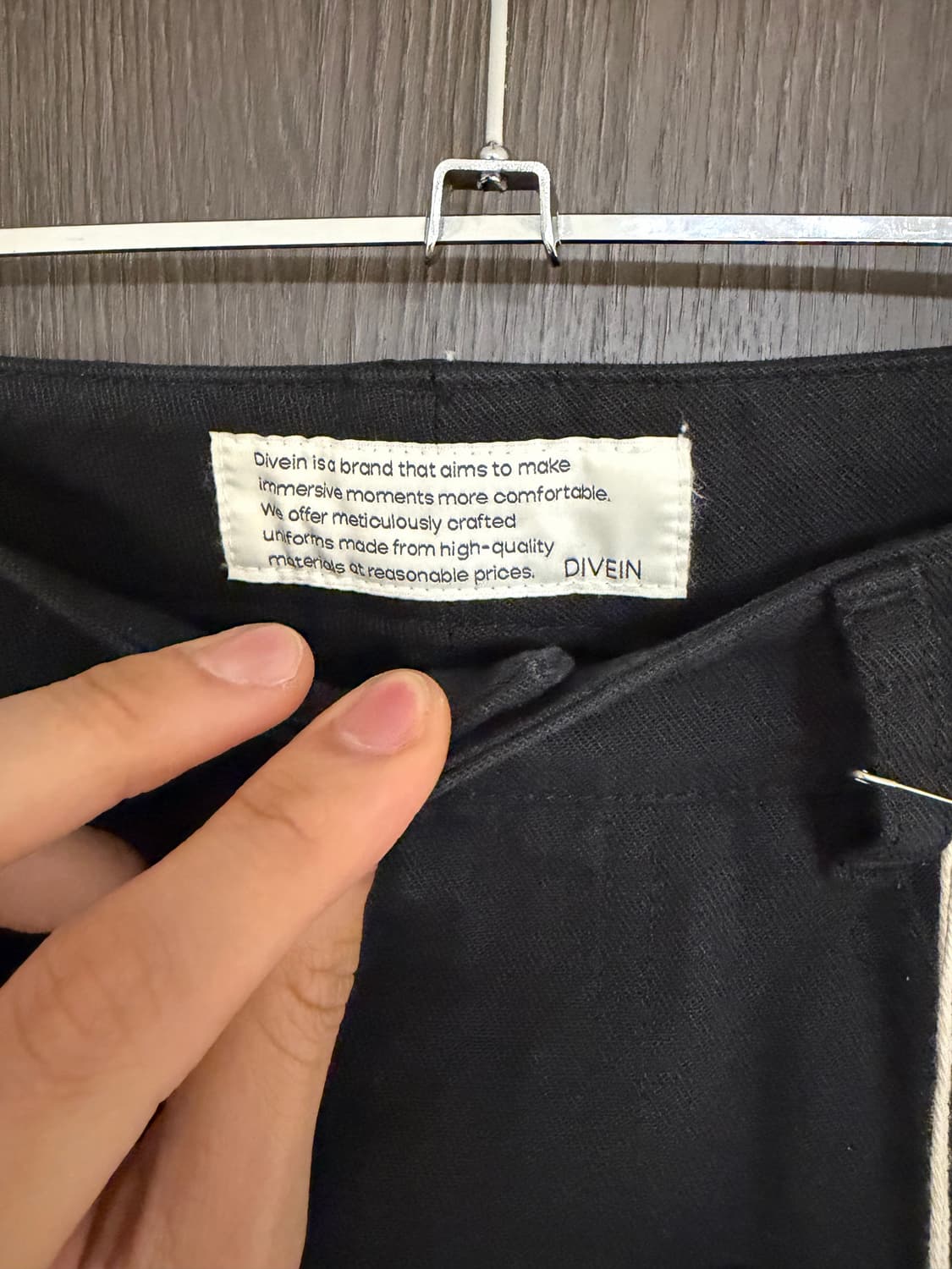 DIVEIN 다이브인 무민서 카고 바지 블랙 1사이즈 상품이미지6