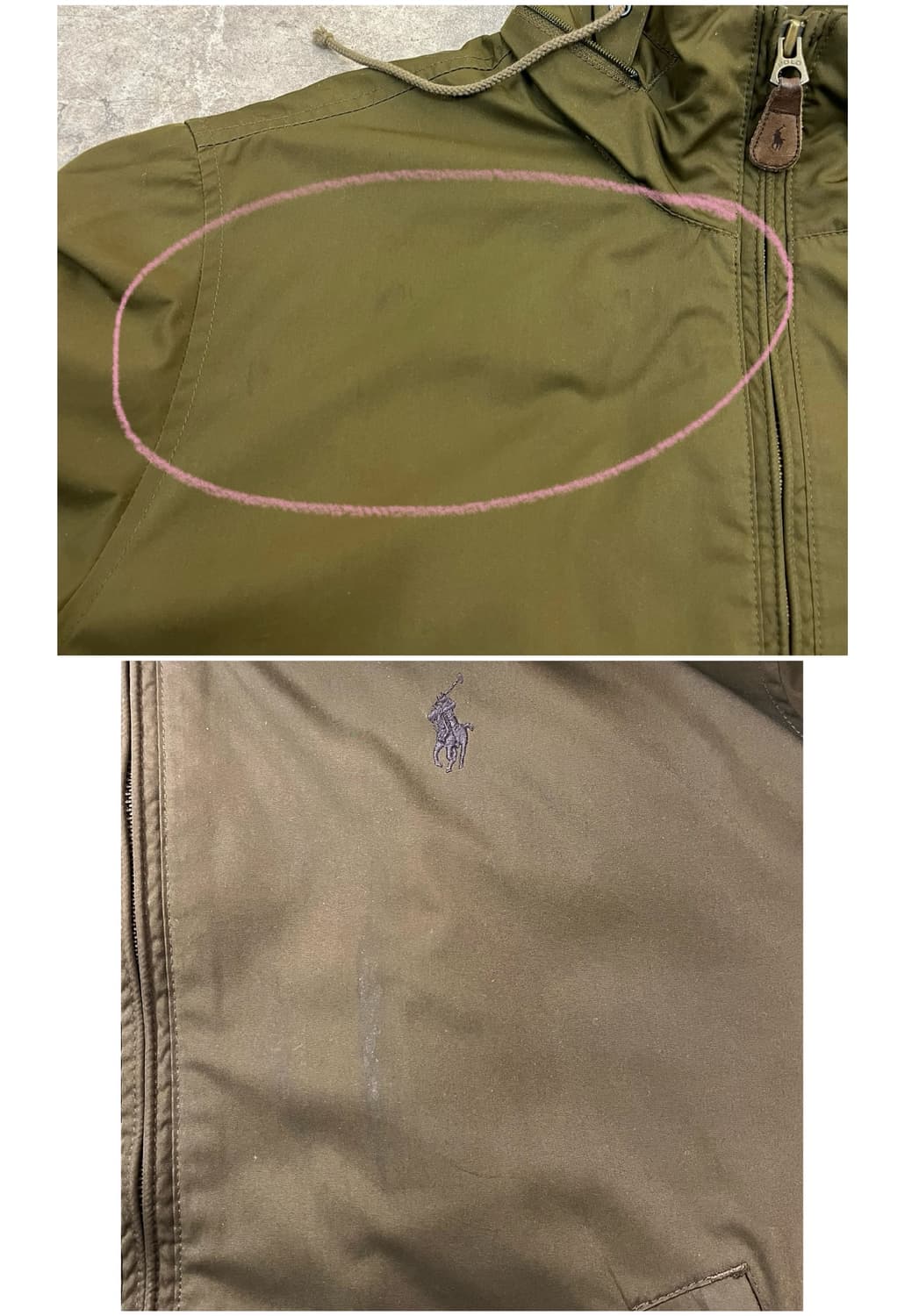 폴로 랄프로렌 폴리 자켓 카키 S #csz2790 상품이미지5