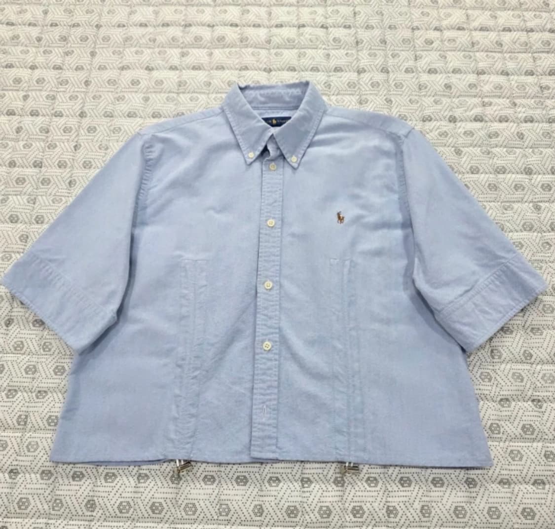 폴로 랄프로렌 크롭 오버핏 셔츠 ~F 상품이미지4