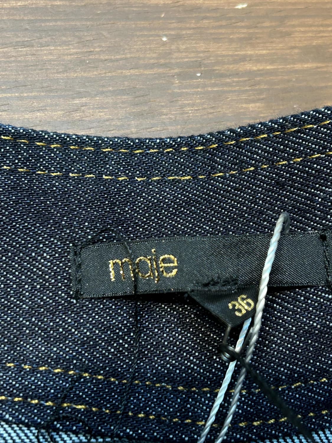 (deadstock) 마쥬 플레어 진청 데님 스커트 상품이미지6