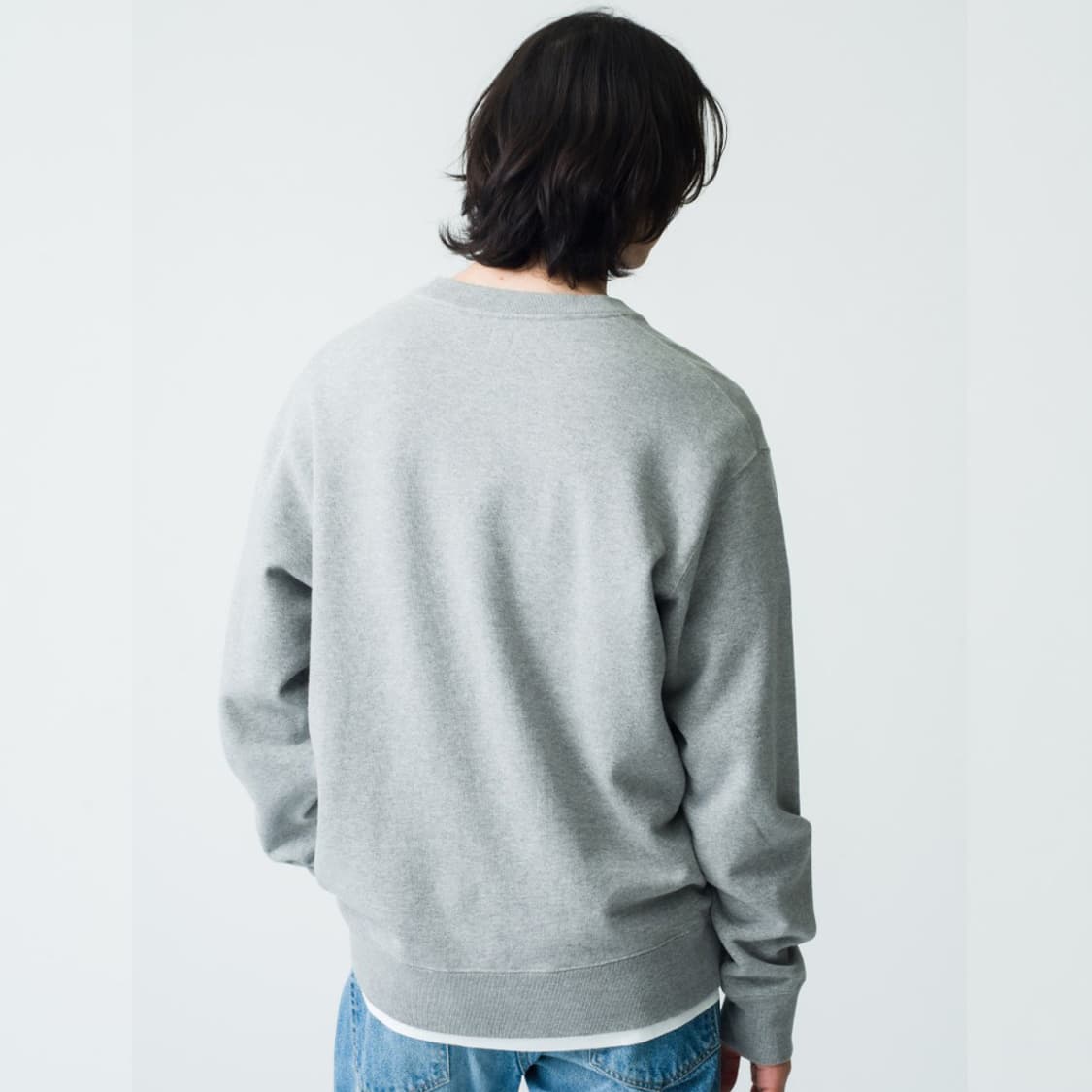 겨울 무지 기모 맨투맨 티셔츠 긴팔티 상품이미지2