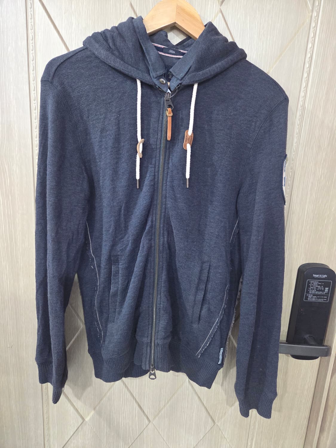 여성네이비 후드집업 상품이미지1